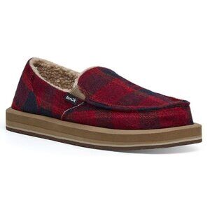 Sanuk Women's Donna St Boho Slip On Shoes Red Buffalo Size 10